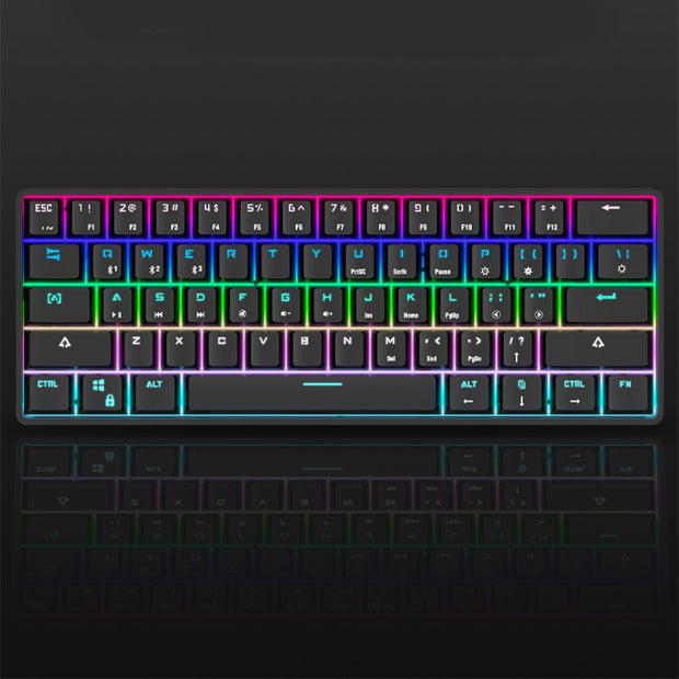 Wireless Bluetooth Keyboard Colorful PBT Keycaps Mechanical Keyboard